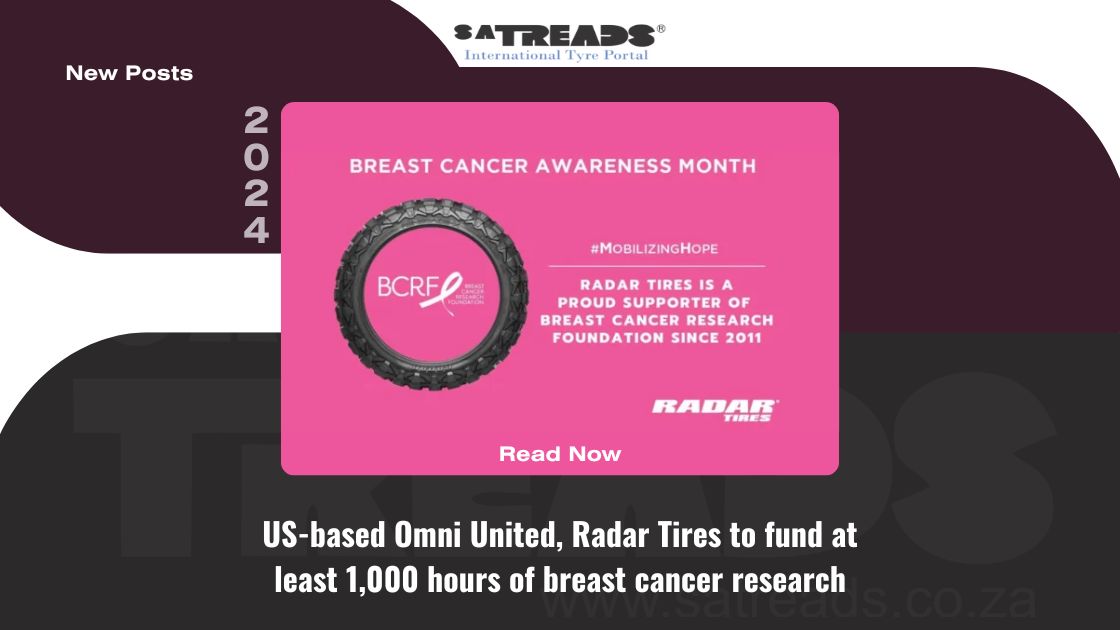 US-based Omni United, Radar Tires to fund at least 1,000 hours of breast cancer research